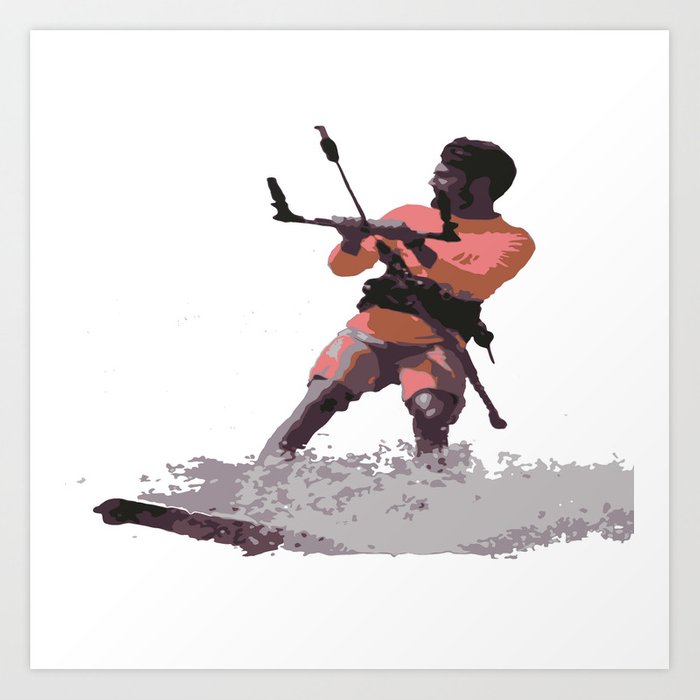 700x700 Board Out Of Your Mind Kitesurf Vector Art Print