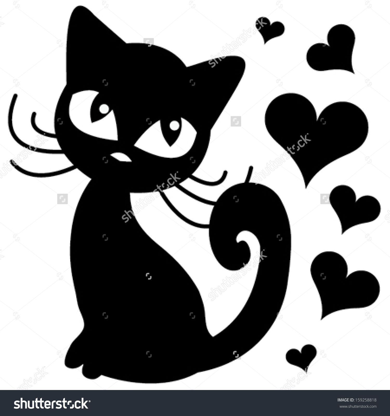 Download Kitten Silhouette Vector at Vectorified.com | Collection ...