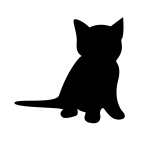 300x300 Kitten Silhouette Clipart, Cliparts Of Kitten Silhouette Free