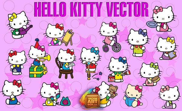 Hello Kitty Vector Free Vector In Adobe Illustrator 600x367 Hello Kitty Vector Free Vector In Adobe Illustrator