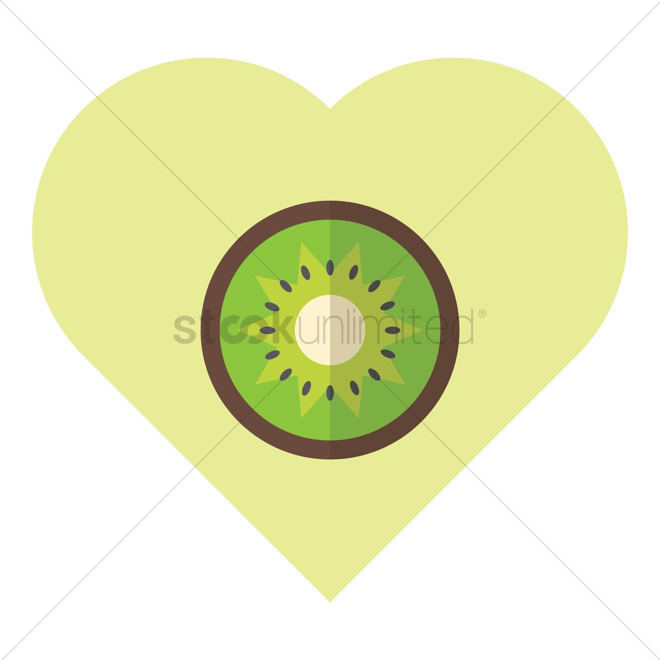 1300x1300 Kiwi Fruit Vector Image