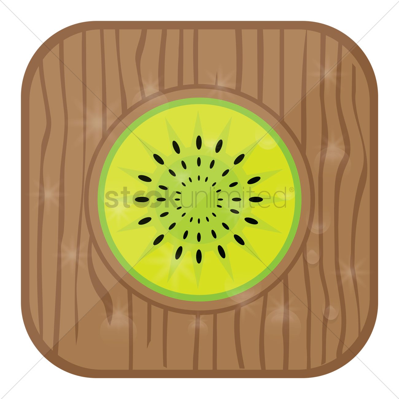 1300x1300 Kiwi Fruit Vector Image
