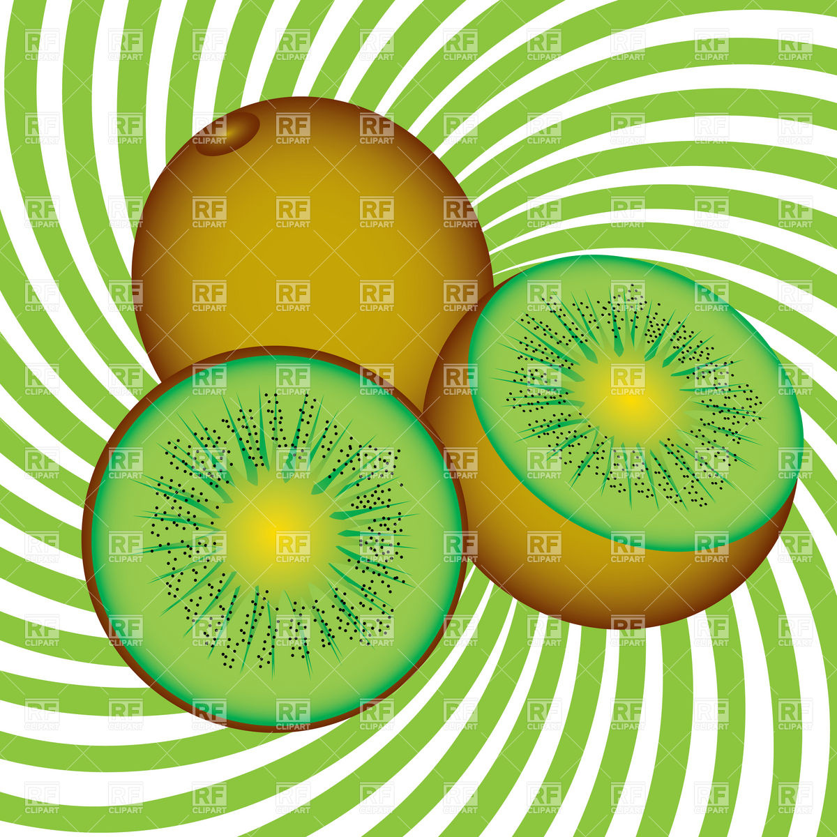 1200x1200 Half Of Kiwi Fruit Vector Image Of Food And Beverages Dvarg