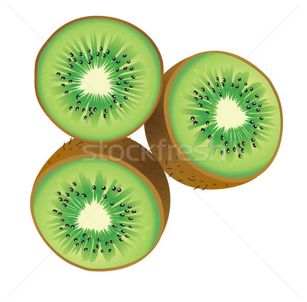 600x589 Kiwi Vector Illustration Yelena Panyukova
