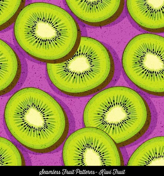 549x588 Seamless Kiwi Pattern Vector Free Download