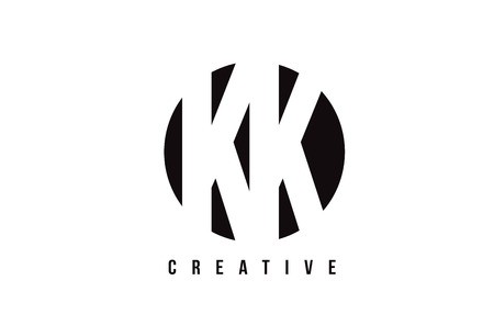450x286 Kk K K White Letter Logo Design With Circle Background Vector