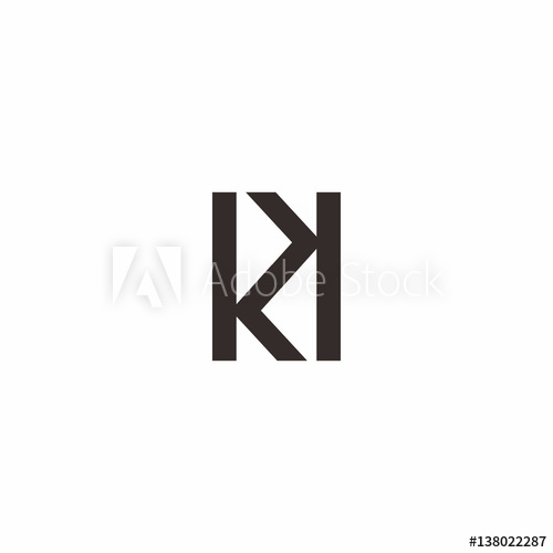 500x500 Kk Letter Logo Vector