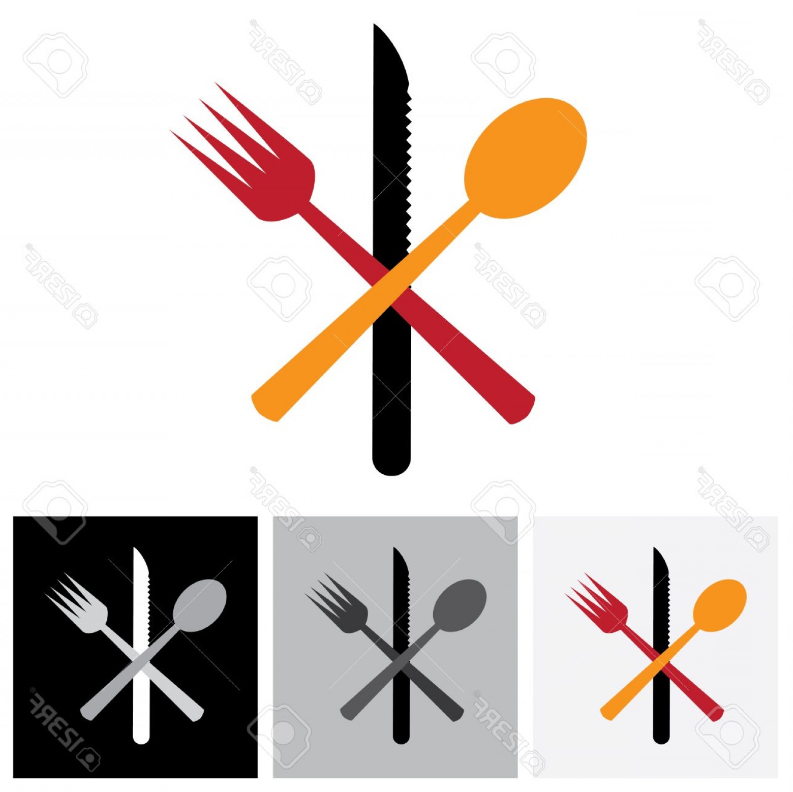 Photostock Vector Abstract Icons Symbols Of Spoon Knife Fork 1560x1558 Photostock Vector Abstract Icons Symbols Of Spoon Knife Fork