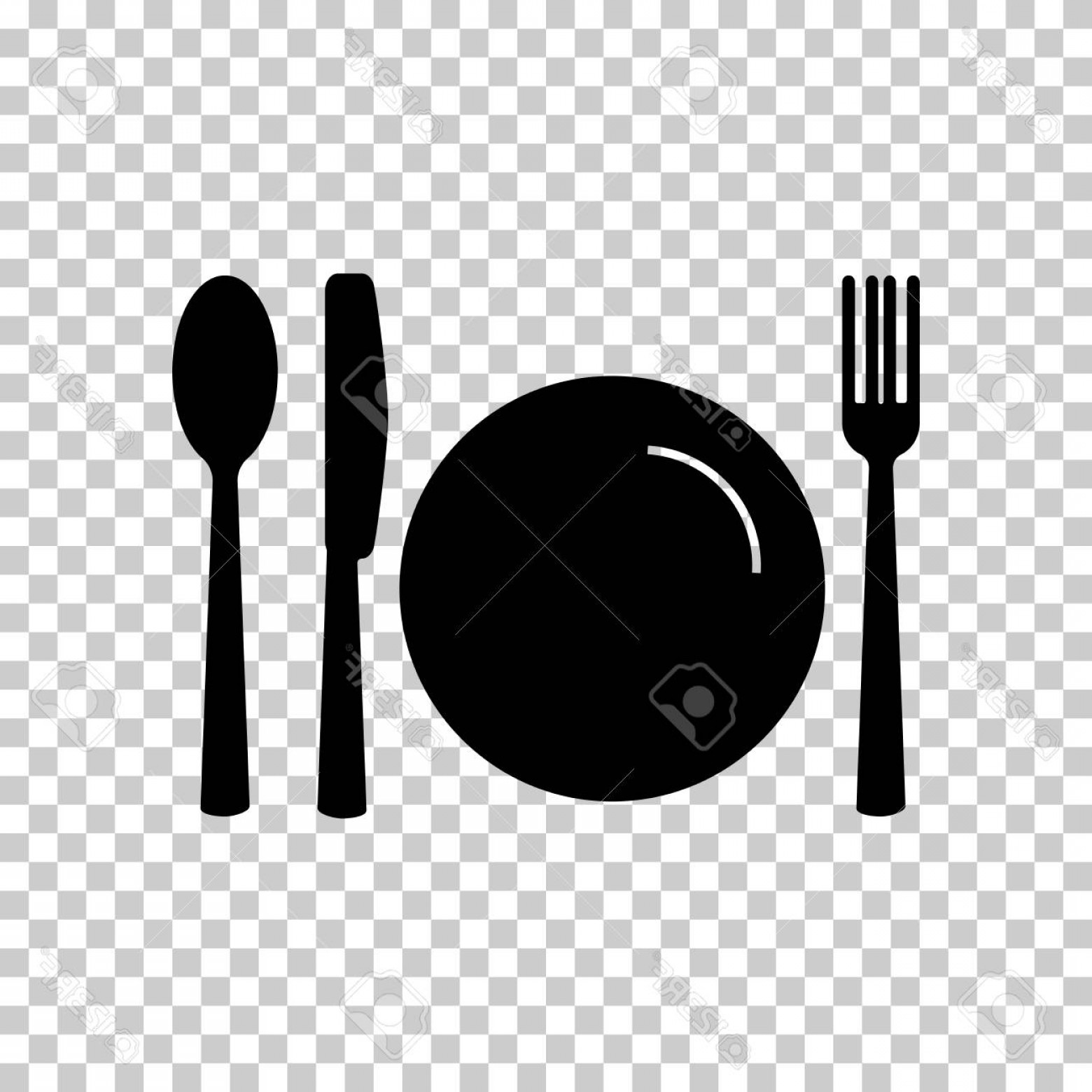 Photostock Vector Knife Fork Spoon And Plate Cutlery Table Setting 1560x1560 Photostock Vector Knife Fork Spoon And Plate Cutlery Table Setting