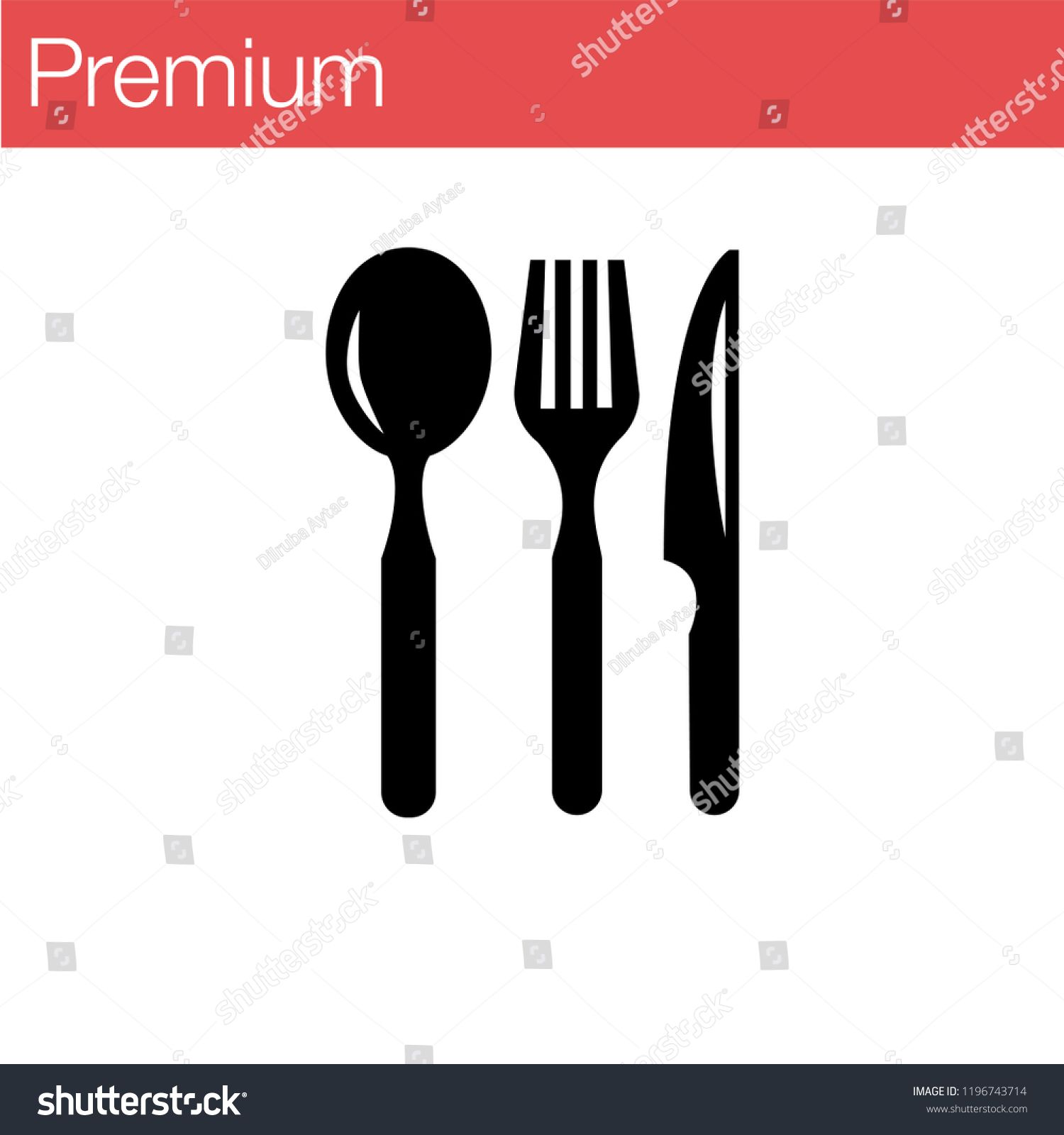 Spoon, Knife And Fork Icon Vector Food, Dining, Bar, Cafe, Hotel 1500x1600 Spoon, Knife And Fork Icon Vector Food, Dining, Bar, Cafe, Hotel