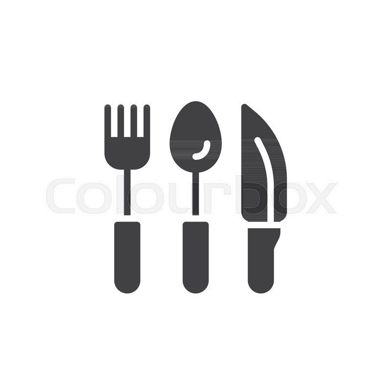 Cutlery, Fork Spoon And Knife Icon Stock Vector Colourbox 800x800 Cutlery, Fork Spoon And Knife Icon Stock Vector Colourbox
