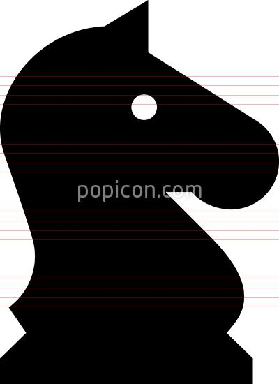 400x550 Knight Chess Piece Strategy Vector Icon Entertainment Icons