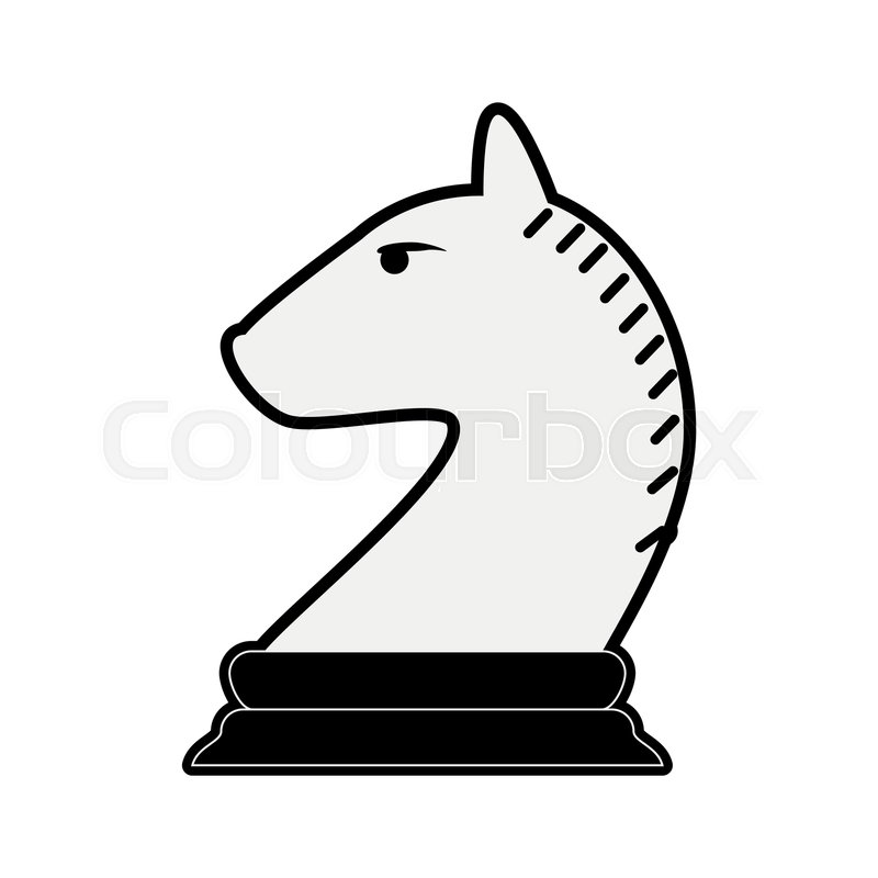 800x800 Knight Chess Piece Icon Image Vector Stock Vector Colourbox