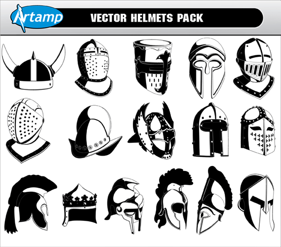 Knight Helmet Vector
