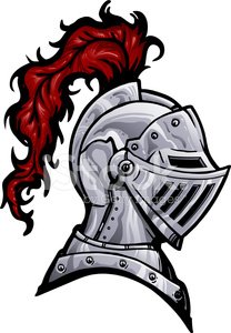 208x300 Knight Helmet With Plume Stock Vectors