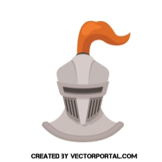 230x230 Knight Helmet Vector Graphic