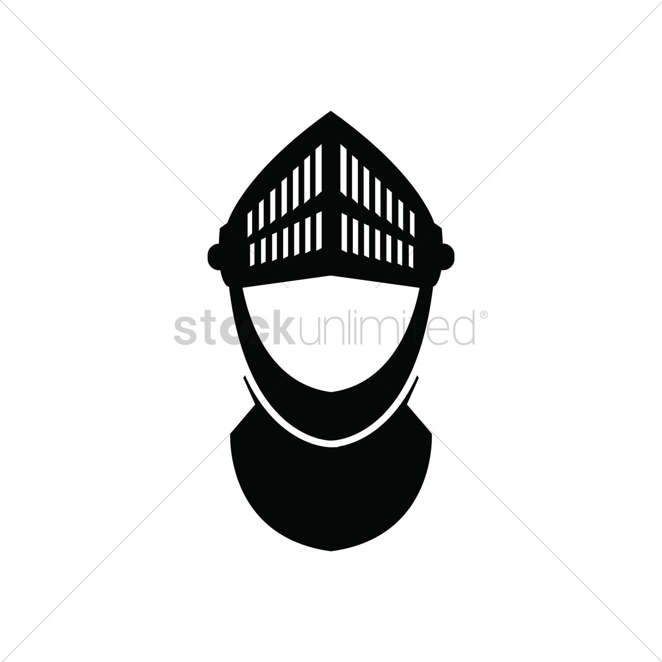 1300x1300 Knight's Helmet Vector Image