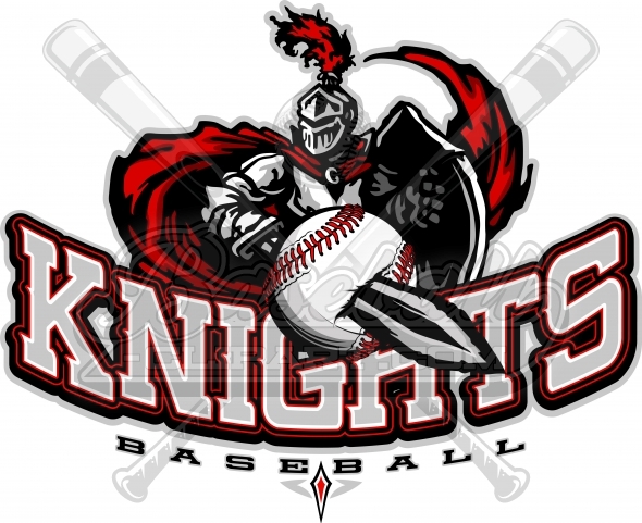 590x481 Knights Baseball Logo Vector Clipart Image