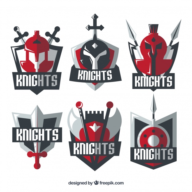 626x626 Red Knight Emblem Templates Vector Free Download