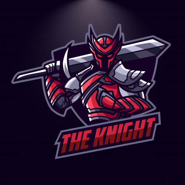 626x626 Esports Red Knight Logo Vector Premium Download