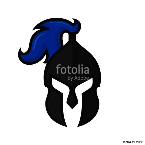 500x500 Helmet Of Knight Logo Armor Icon Warrior Symbol Vector
