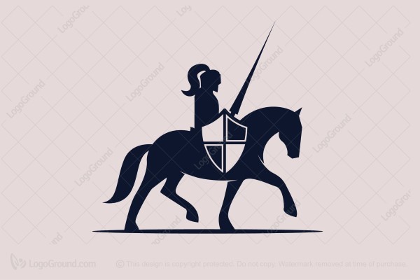 Knight On Horse Logo 600x400 Knight On Horse Logo