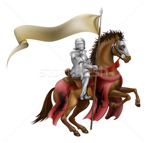 Medieval Knight On Horse Vector Illustration Christos Georghiou 600x584 Medieval Knight On Horse Vector Illustration Christos Georghiou