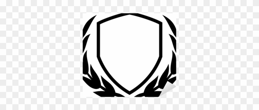 Vector Shield And Laurel Wreath Isolated Sticker 840x359 Vector Shield And Laurel Wreath Isolated Sticker