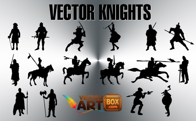 650x402 Free Knights Silhouettes
