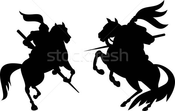 Knight Silhouette Vector at Vectorified.com | Collection of Knight ...