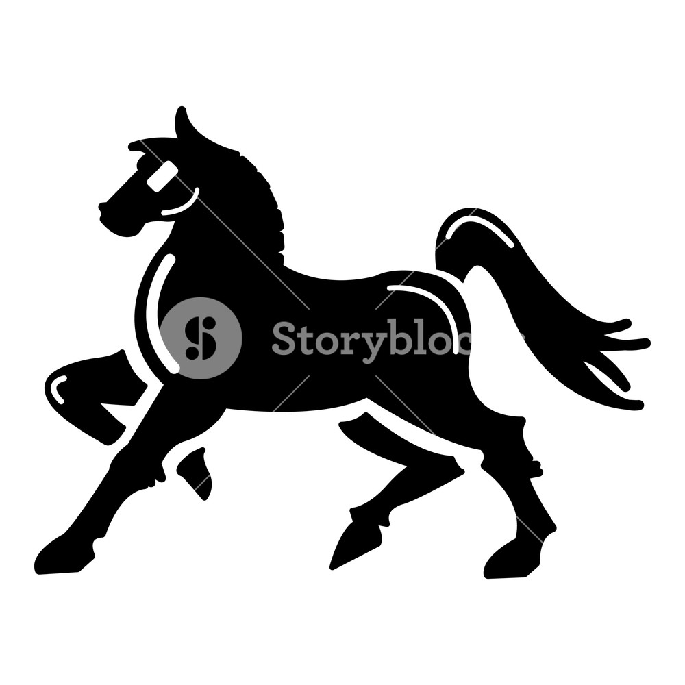 1000x1000 Knight Horse Mascot Icon Simple Illustration Of Knight Horse