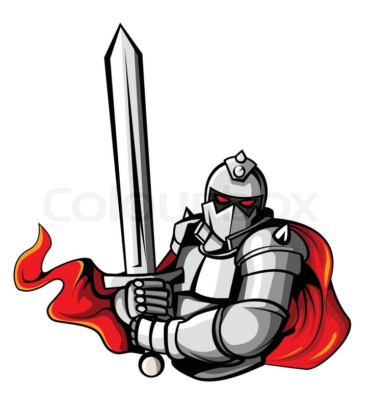 726x800 Knight Warrior Vector Illustration Stock Vector Colourbox