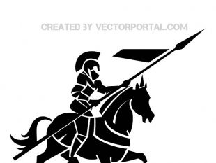 310x233 Knight On Horse Vector Image Free Vectors Ui Download