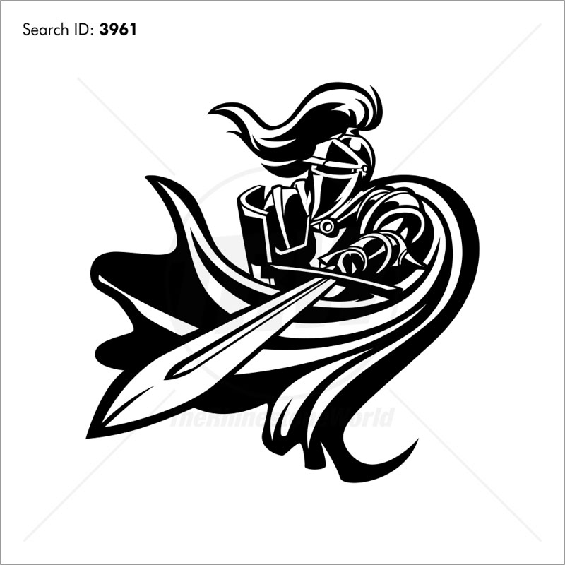 Knight Vector Mascot 800x800 Knight Vector Mascot