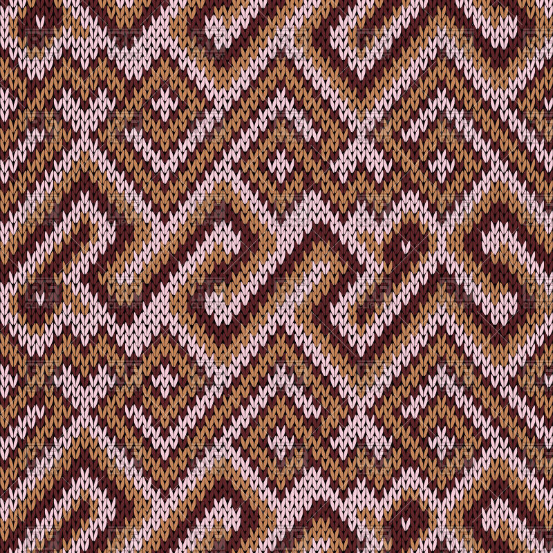 800x800 Knitting Seamless Pattern Fabric Texture Vector Image