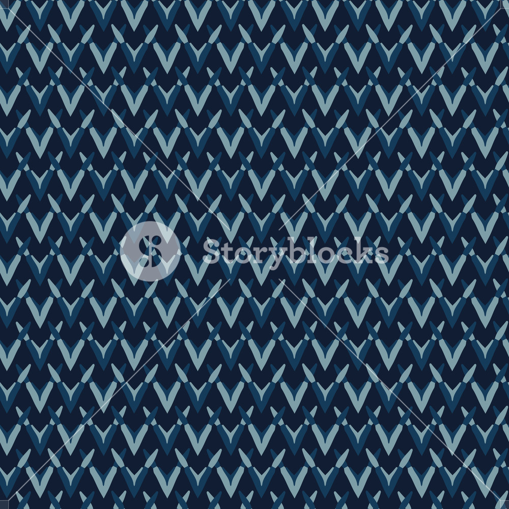 1000x1000 Indigo Pattern Knit Texture Seamless Vector Backdrop Hand Drawn