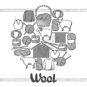 Background With Wool Items Goods For Knitting 300x300 Background With Wool Items Goods For Knitting