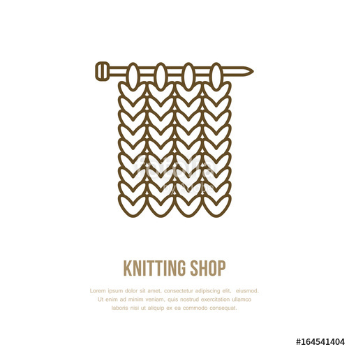 Knitting Vector Icon In Modern Flat Line Style Elements 500x500 Knitting Vector Icon In Modern Flat Line Style Elements