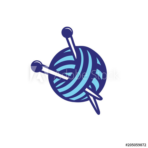 Logo Design Knitting Vector Template 500x500 Logo Design Knitting Vector Template