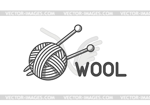 Wool Emblem With With Ball Of Yarn And Knitting 300x211 Wool Emblem With With Ball Of Yarn And Knitting
