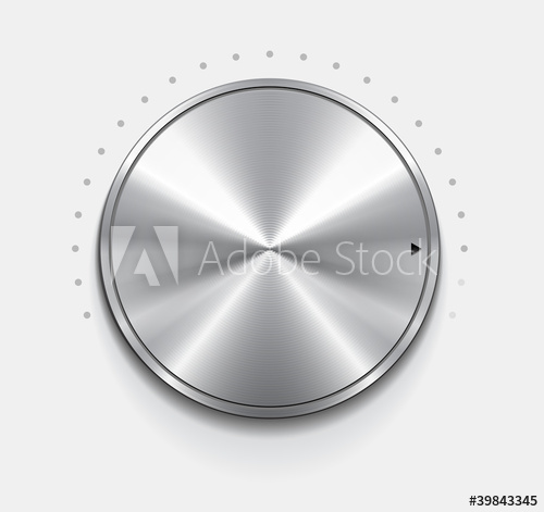 500x471 Metallic Knob, Vector