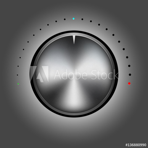 500x500 Brushed Metal Knob