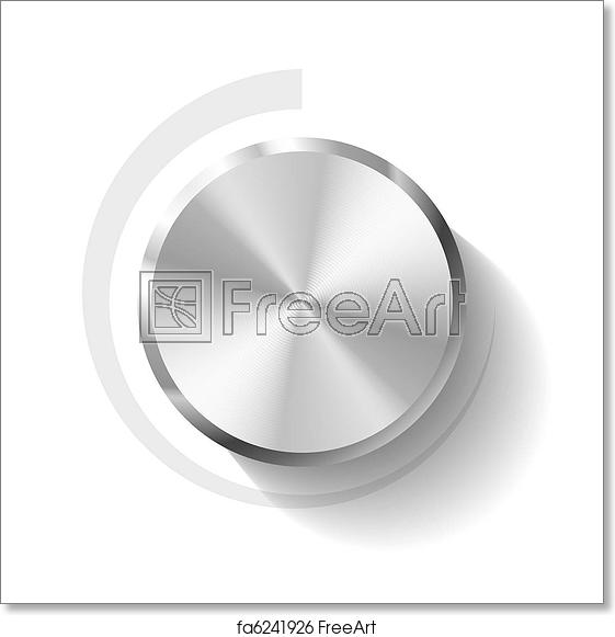 561x581 Free Art Print Of Volume Knob Vector Illustration Of A Volume