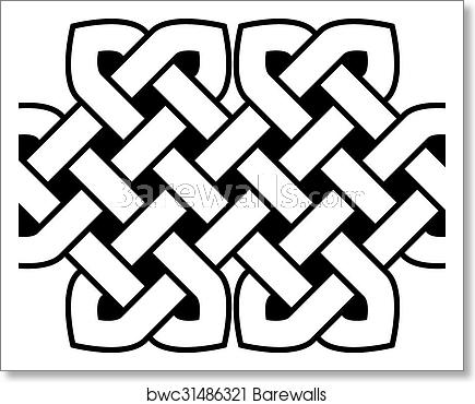 435x370 Celtic Knot Vector Illustration, Art Print Barewalls Posters
