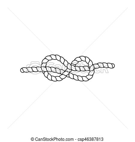 450x470 Knot Vector Illustration Nautical Rope Knots Marine Rope Tying
