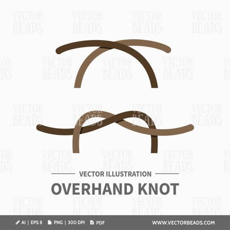 794x794 Overhand Knot Vector Illustration Instant Download Etsy