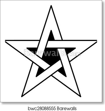362x382 Point Celtic Star Knot Vector, Art Print Barewalls Posters
