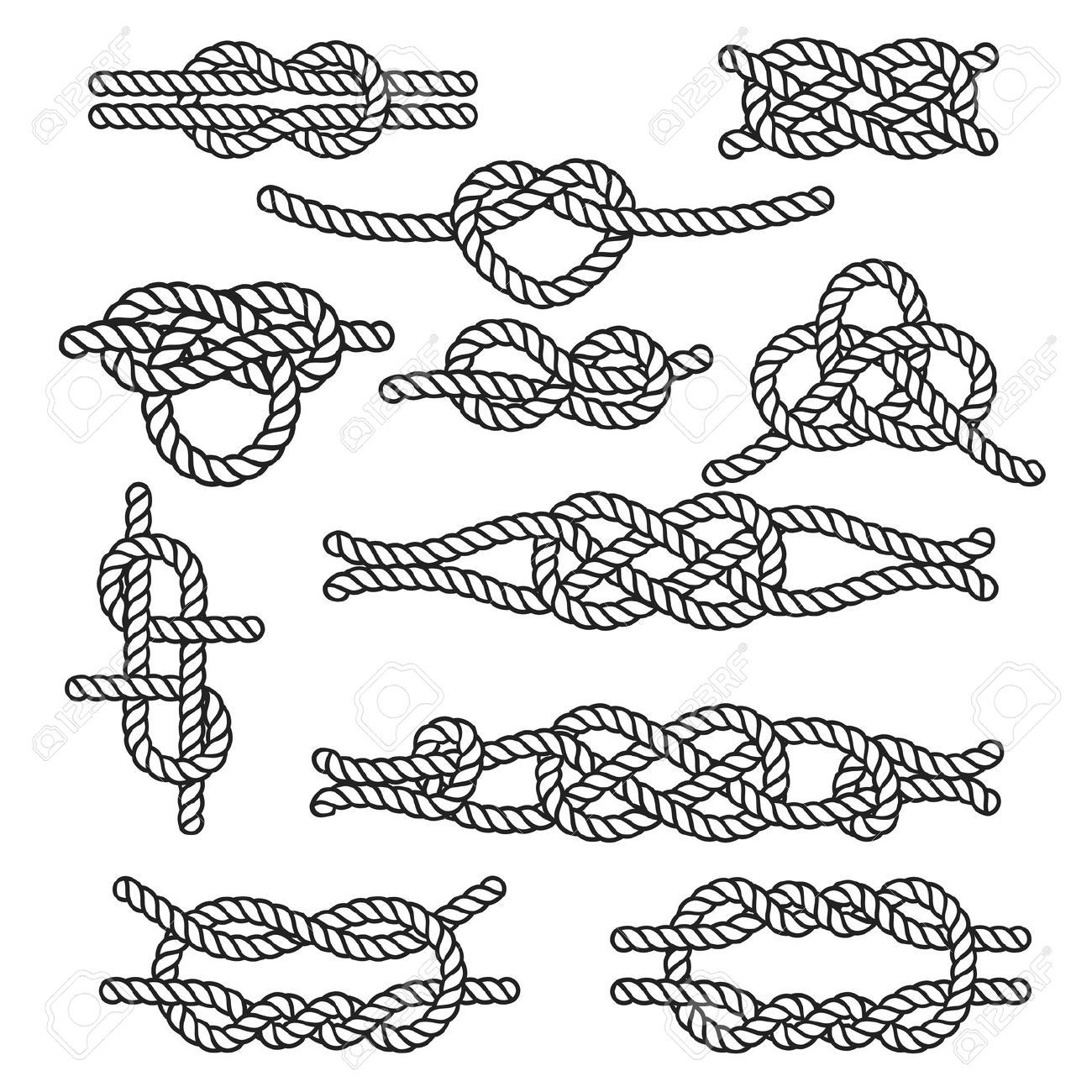 1300x1300 Stock Vector Card Ideas Macrame Knots, Rope Knots, Knot Tattoo
