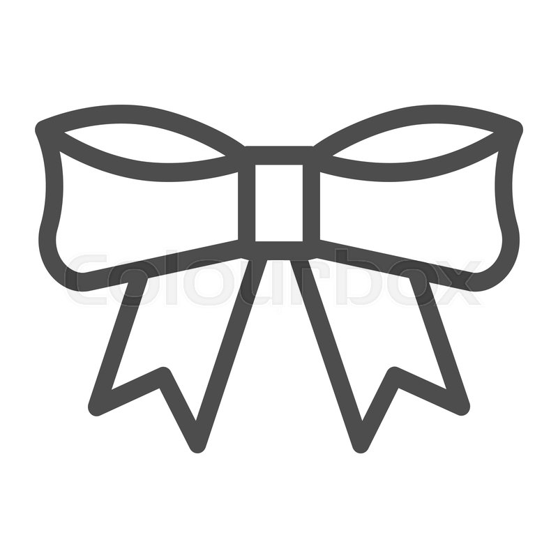 800x800 Bow Line Icon Knot Vector Stock Vector Colourbox