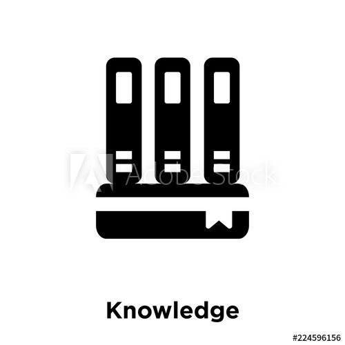 500x500 Knowledge Icon Vector Isolated On White Background, Logo Concept